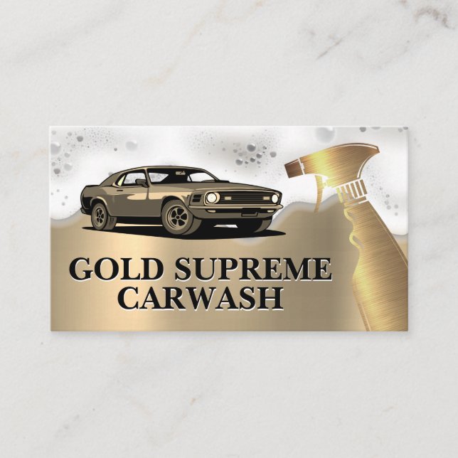 Cartão De Visita Lava-Automóvel | Frasco de pulverização | Soap Sud (Frente)