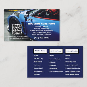 Cartão De Visita Lava QR do Automóvel de Detenção Móvel