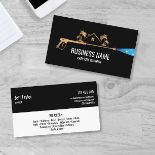 Cartão De Visita Lavagem de Alta Pressão Profissional Masculino B