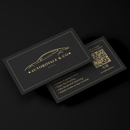 Cartão De Visita Lavagem de Carro Premium Elegante Detalhes Automot