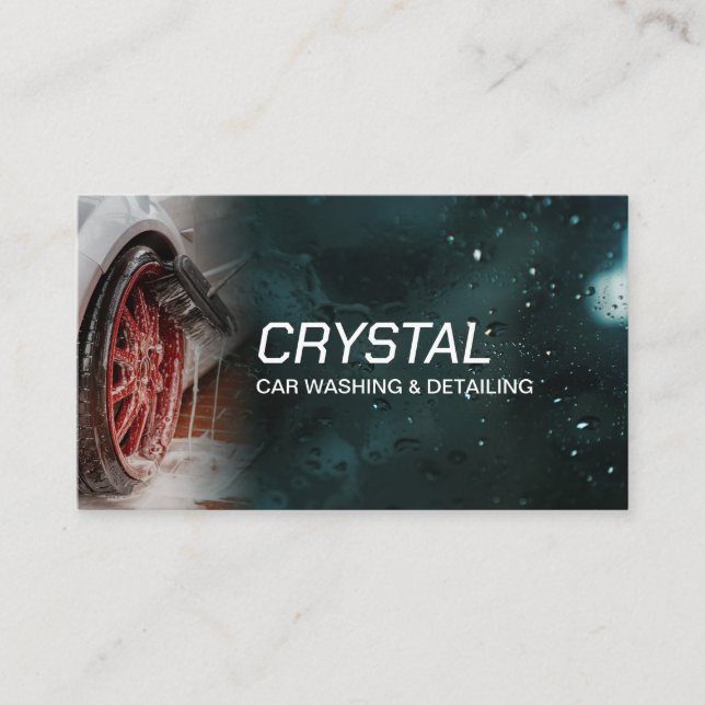 Cartão De Visita Lavagem de carro profissional e decantação automát (Frente)