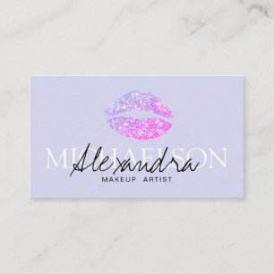 Cartão De Visita Lavanda de assinatura do artista moderno