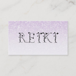 Cartão De Visita *~* Lavanda de tipografia de Ivy REIKI