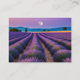 Cartão De Visita Lavanda Natureza Ao Ar Livre Paisagem Calma Pacífi