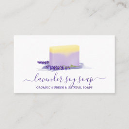 Cartão De Visita Lavender Soap Soy Natural Spa Cosmetic