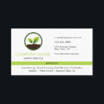 Cartão De Visita Lawn Care Landscaping Modern Professional Services<br><div class="desc">Modern lawn care business card with a vibrant professional icon and modern typography to project a confident professional image. Designed by Thisisnotme©.</div>