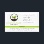 Cartão De Visita Lawn Care Landscaping Modern Professional Services<br><div class="desc">Modern lawn care business card with a vibrant professional icon and modern typography to project a confident professional image. Designed by Thisisnotme©.</div>