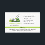 Cartão De Visita Lawn Care Landscaping Modern Professional Services<br><div class="desc">Modern lawn care business card with a vibrant professional icon and modern typography to project a confident professional image. Designed by Thisisnotme©.</div>