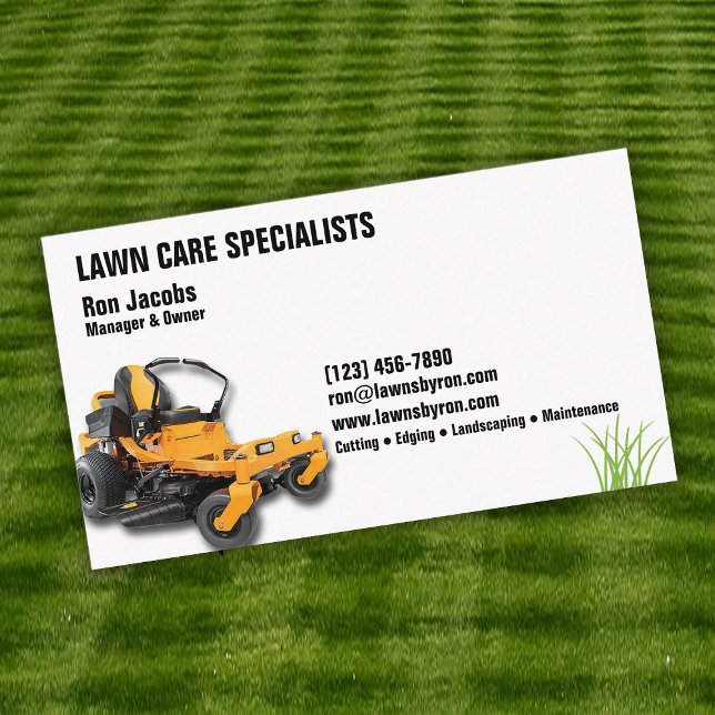 Cartão De Visita Lawn Care Specialist (Criador carregado)