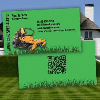 Cartão De Visita Lawn Care Specialist