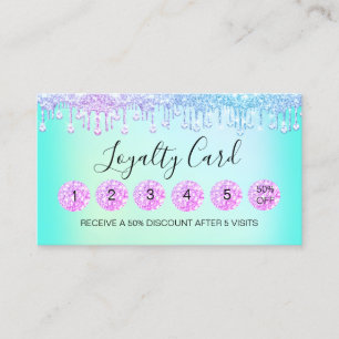 Cartão De Visita Lealdade 6 Compreensão Estheticista Eyelash Pink 