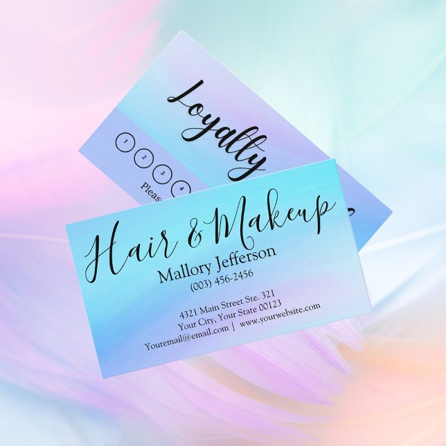 Cartão De Visita Lealdade Simples e Moderna Profissional (Beautiful, easy to read, loyalty business card)