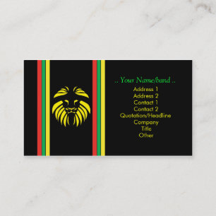 Cartão De Visita Leão B/Card da reggae