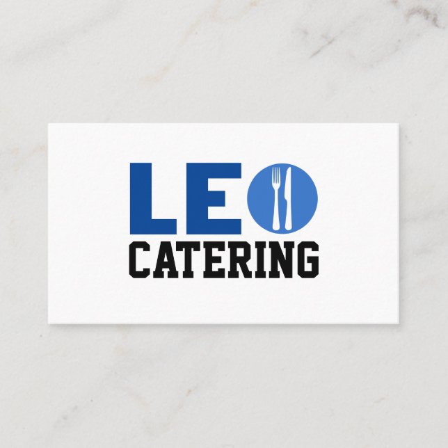 Cartão De Visita Leão catering (Frente)