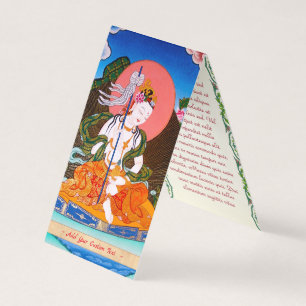 Cartão De Visita Legal arte oriental tibetana thangka mandarava tat