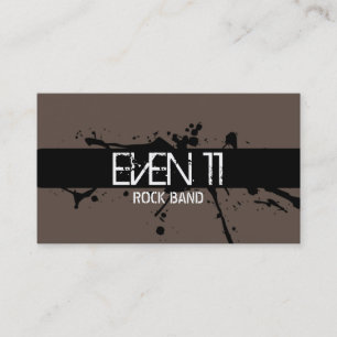 Cartão de visita Legal de Banda de Rock Modern