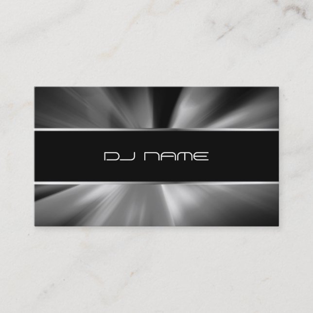 Cartão de visita legal do DJ (Frente)