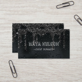 Cartão De Visita Legal e fundo negro de chuva