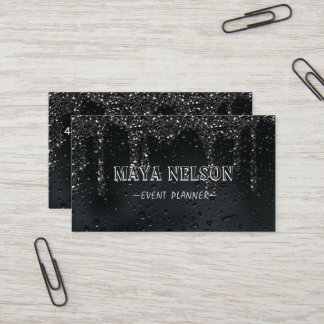 Cartão De Visita Legal e fundo negro de chuva