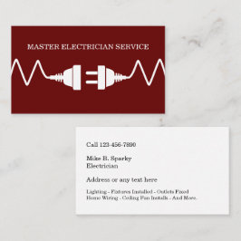 Cartão De Visita Legal eletricista moderno