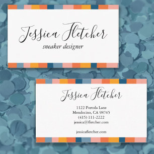 Cartão De Visita Legal Mínimo de Gastos Coloridos