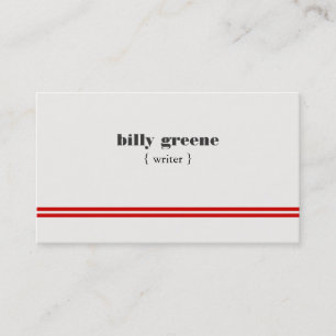 Cartão De Visita Legal, Simples, Branca, Vermelho Vermelho