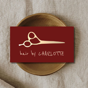 Cartão De Visita Legal tesoura Dourada, simples e falsa, lista de c