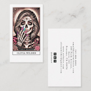 Cartão De Visita Leitor de Tarot Psicico