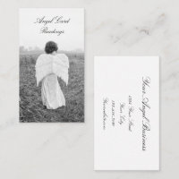 Leitura de Placa Anjo Preta e Branca Elegante