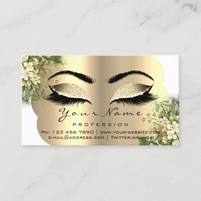 Cartão De Visita Leituras Após Cuidados Florais Casa Branca (Frente)