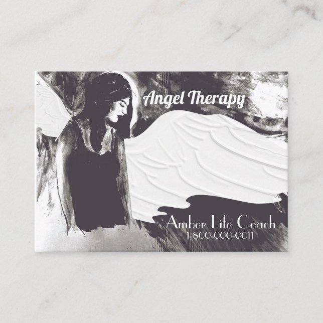 Cartão De Visita Leituras Psíquicas, Reiki, Treinador de Vida, Cart (Frente)