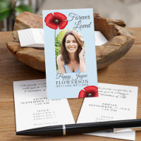 Lembrança Poppy Sky Blue Ceremony Cards