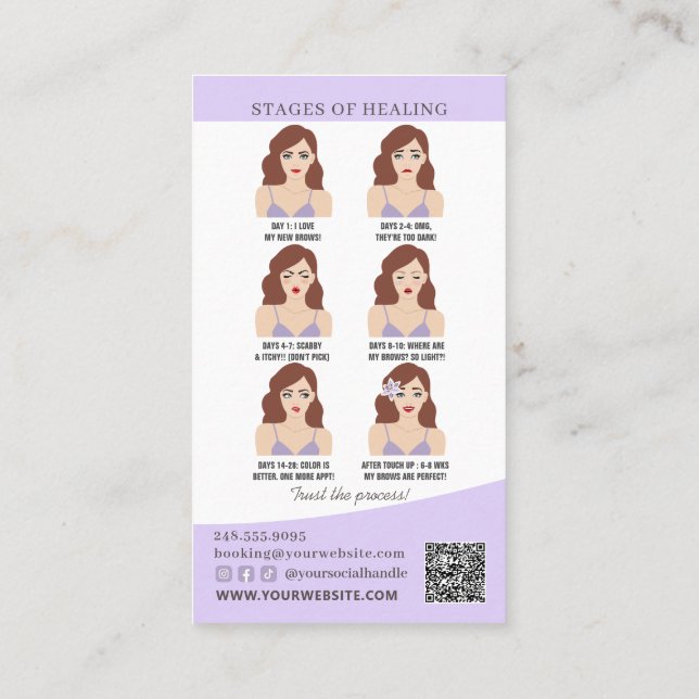 Cartão De Visita Lembrete de Atenção e Compromisso da Microborda Ós (Verso)