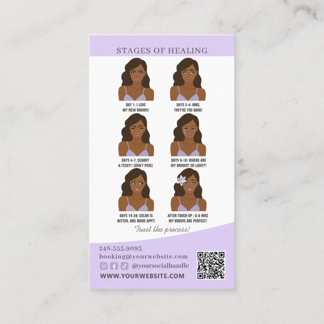 Cartão De Visita Lembrete de Atenção e Compromisso da Microborda Ós (Verso)