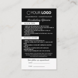 Cartão De Visita Lembrete de Atenção e Compromisso da Microborda Ós