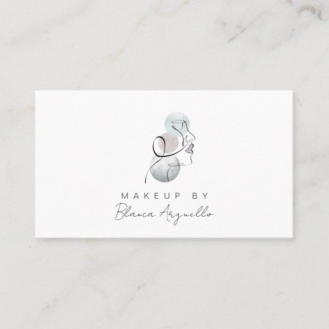 Cartão De Visita Lembrete de Compromisso do Artista de Makeup e Car (Frente)