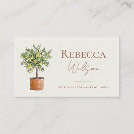 Cartão De Visita Lemon Tree Business Card Nutrional Therapist