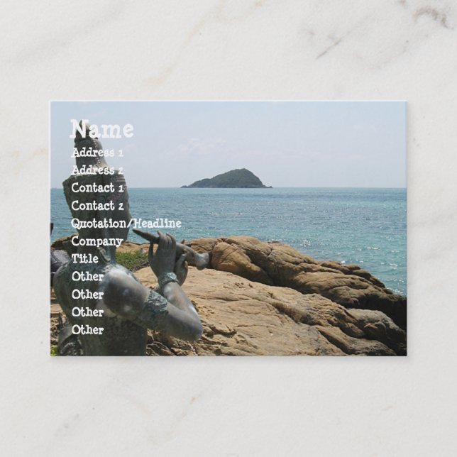 Cartão De Visita Lenda de Sudsakorn ... Sattahip, Tailândia (Frente)