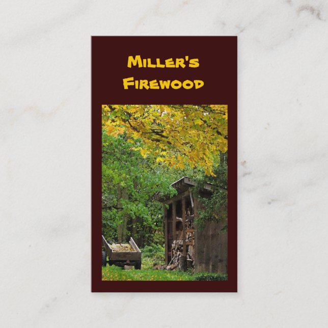 Cartão De Visita Lenha (Frente)