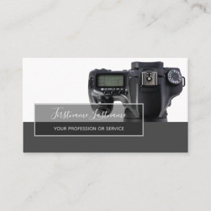 Cartão De Visita Lente da câmara DSLR para fotógrafos Videógrafos