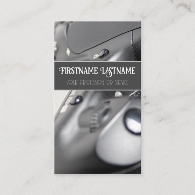 Cartão De Visita Lente da câmara DSLR para fotógrafos Videógrafos (Frente)