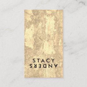 Cartão De Visita Letra Sacudir Chic Rustic