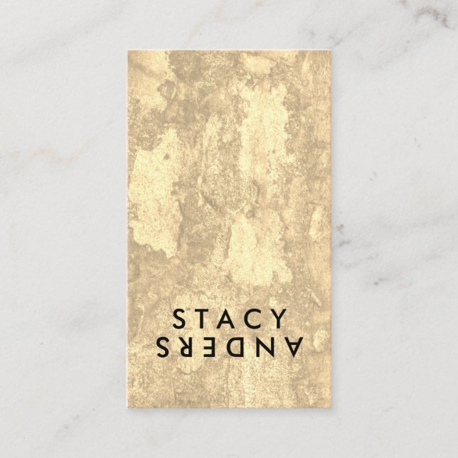 Cartão De Visita Letra Sacudir Chic Rustic (Frente)