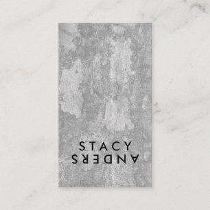 Cartão De Visita Letra Sacudir Chic Rustic