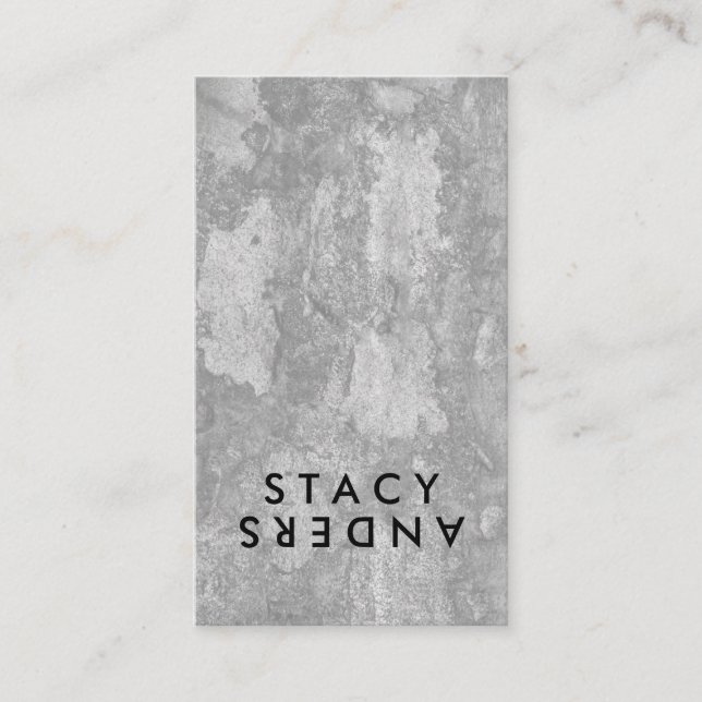 Cartão De Visita Letra Sacudir Chic Rustic (Frente)