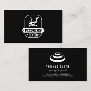 Cartão De Visita Levantamento de Peso   Fitness   Treinador Pessoal