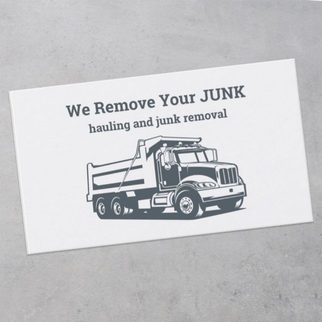 Cartão De Visita Levantamento E Remoção De Lixo (Junk Removal Visiting Cards)
