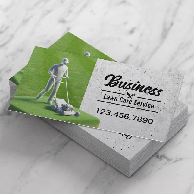 Cartão De Visita Lewn Care Landscaping Serviço Profissional (Criador carregado)