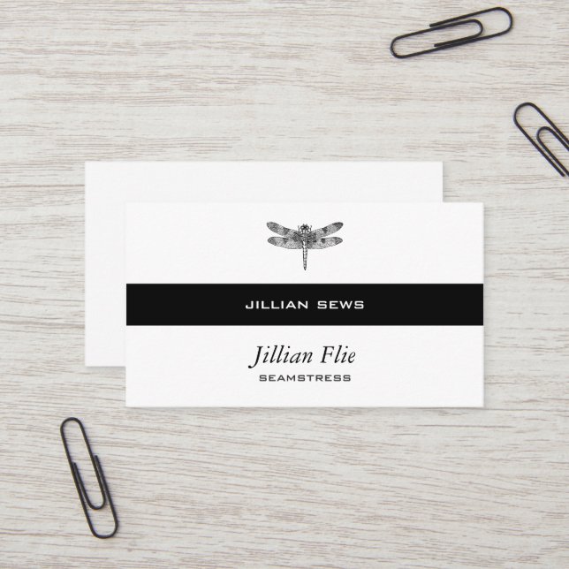 Cartão De Visita Libélula (Frente/Verso In Situ)