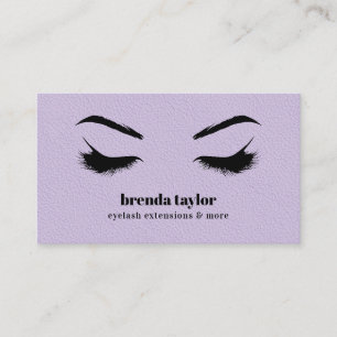 Cartão De Visita Licença LEATHER Chic Eyelash Browbar profissional